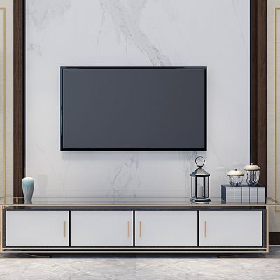 新中式电视柜壁灯组合