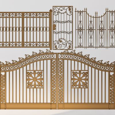 欧式铁艺雕花大门