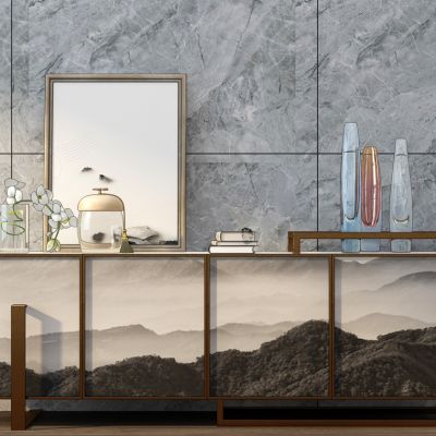 简欧边柜电视柜玄关柜