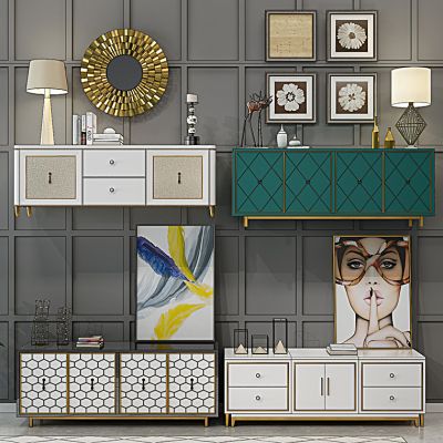 现代电视柜台灯