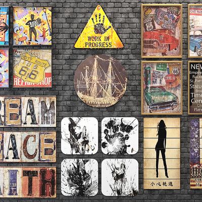 工业风装饰画组合