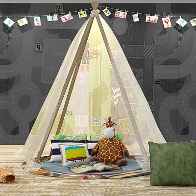 现代儿童房摆件帐篷