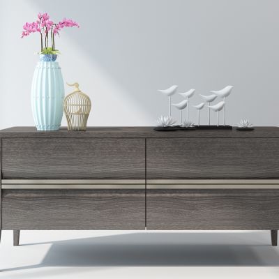 现代边柜电视柜组合