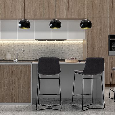 现代吧台吧椅橱柜