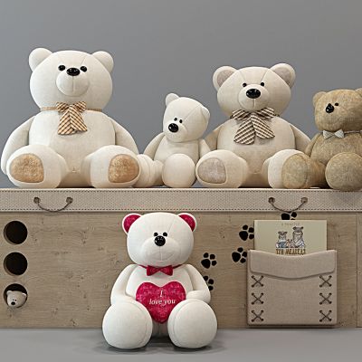 儿童毛绒熊玩具摆设