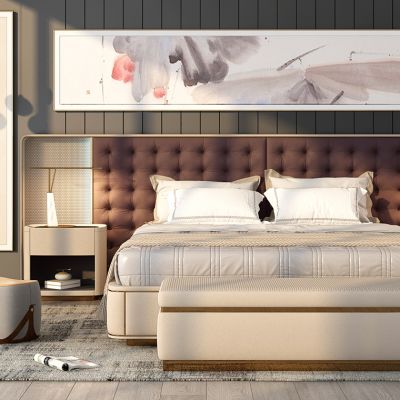 简欧床双人床具组合副本