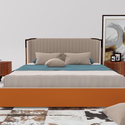 新中式床床头柜组合