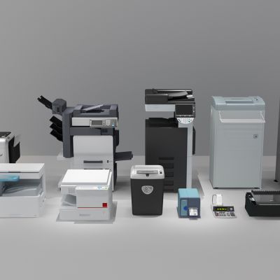 现代复印机打印机组合