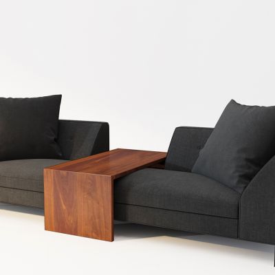 现代多人沙发塌