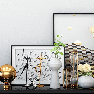 现代轻奢花瓶饰品摆件组