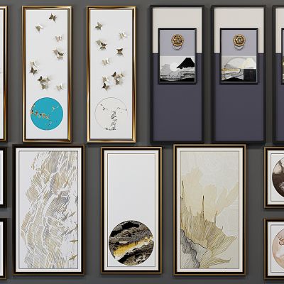 新中式挂画组合