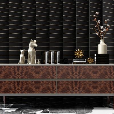 现代轻奢边柜电视柜装饰柜摆件