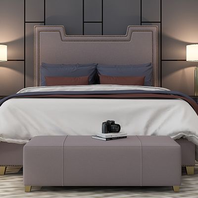 新中式床床头柜单反相机台灯