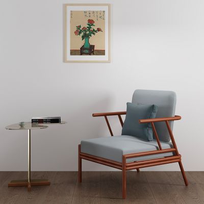 北欧沙发椅休闲椅边几