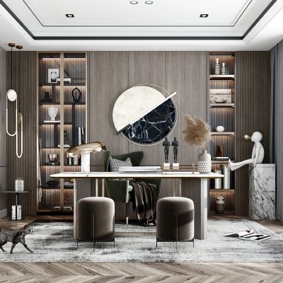 现代轻奢书房