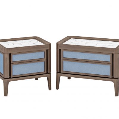 现代木质床头柜