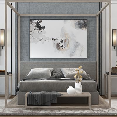 新中式床架子床组合