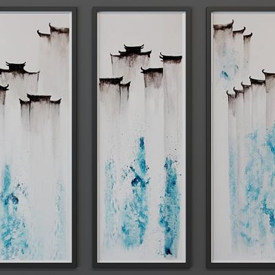 新中式挂画组合