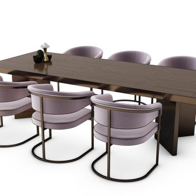 现代餐桌椅组合