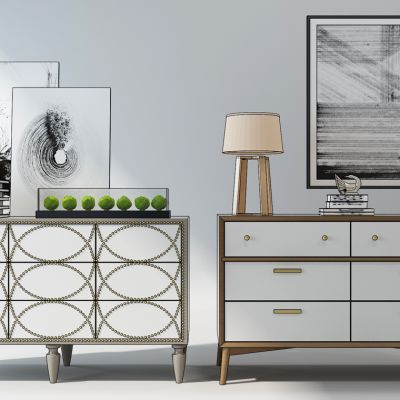 欧式边柜电视柜