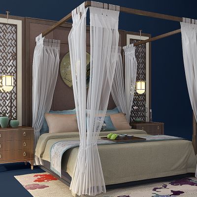 中式架子床组合