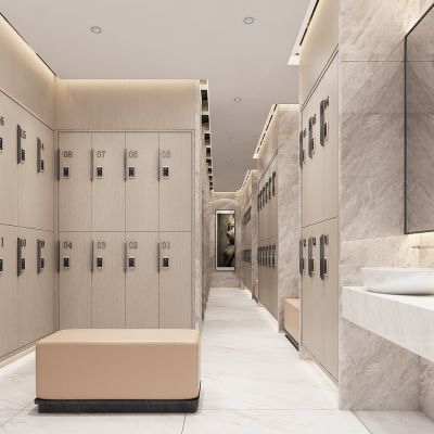 洗浴中心更衣室