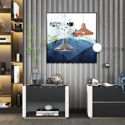 现代轻奢床头柜组合