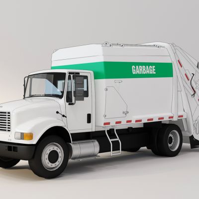 垃圾车汽车