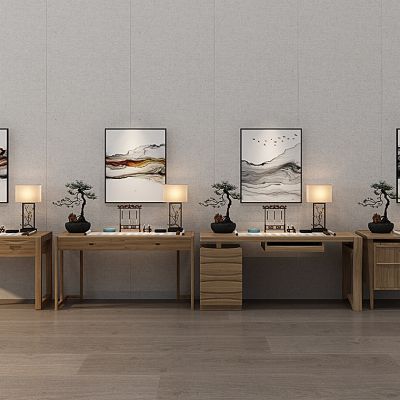 新中式书桌写字台