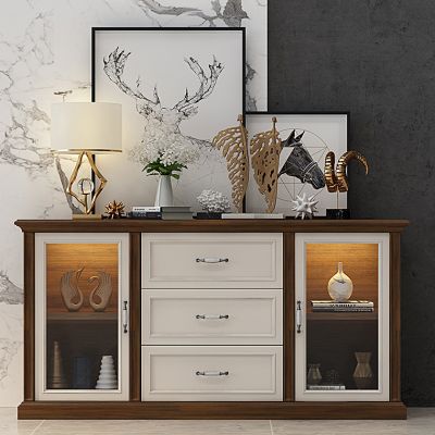 欧式田园装饰柜餐边柜电视柜