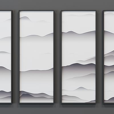 新中式挂画组合