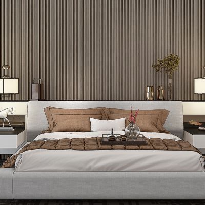 中式床床头柜摆件花瓶