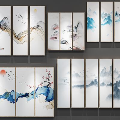 新中式挂画组合