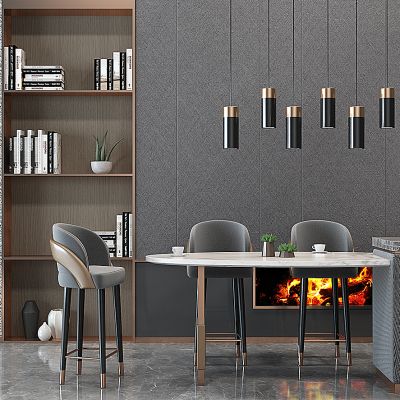 现代吧台吧椅组合