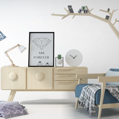 北欧小清新电视柜休闲椅