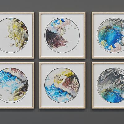 新中式挂画装饰画组合