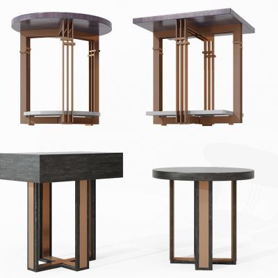 新中式边几圆几角几组合