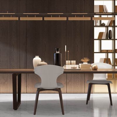 现代轻奢餐桌椅书桌书柜吊灯