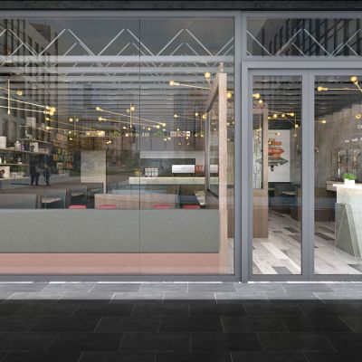 饮品店咖啡厅门头