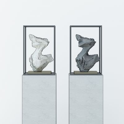 新中式石头太湖石摆台展台摆件雕塑