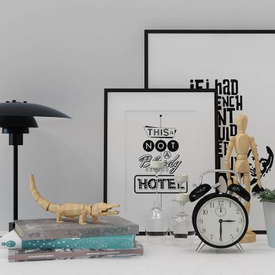 鳄鱼饰品摆件闹钟