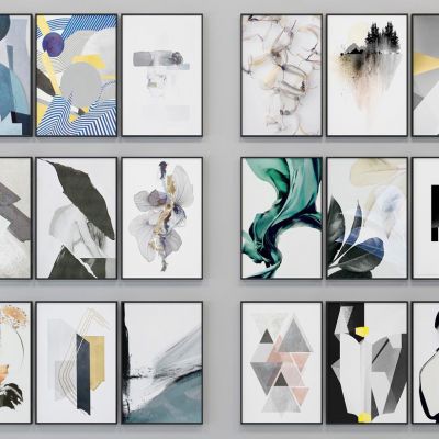 新中式抽象装饰画挂画