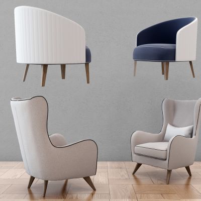 现代单人沙发休闲椅