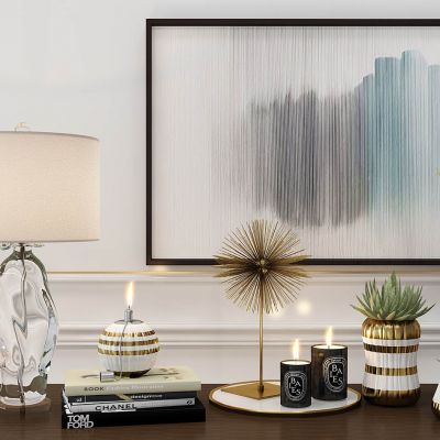 现代水晶台灯饰品摆件