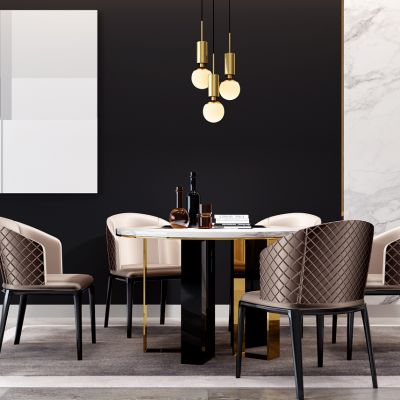 简欧餐桌椅小吊灯