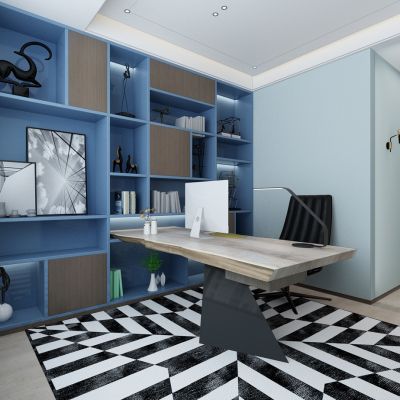 现代书房书桌椅