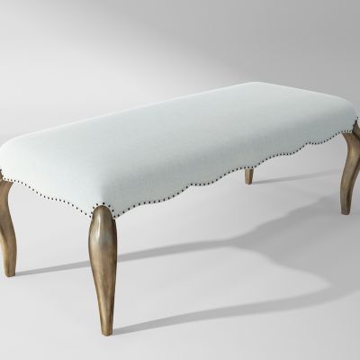 法式脚踏床尾凳