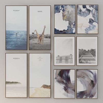 现代挂画组合