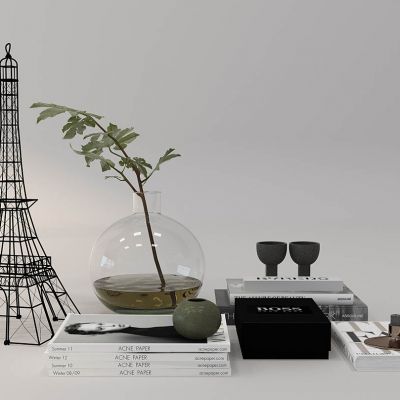 现代饰品摆件铁塔