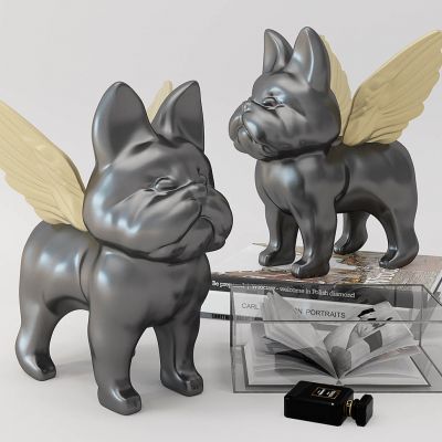 天使狗雕塑摆件饰品